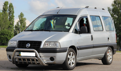 Fiat Scudo 1996–2007 Predný ochranný rám WT002 (nerez) fotografia 2
