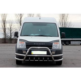 Predný ochranný rám (bullbar) s dvojitými tyčami WT003-Plus-2 (nerez) fotografia 1