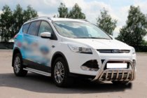 Ford Kuga/Escape 2013–2019 Predný ochranný rám WT002 (nerez) fotografia 2