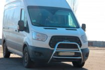 Ford Transit 2014– Predný ochranný rám WT022 (nerez) fotografia 3