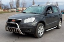 Geely Emgrand X7 2011– Predný ochranný rám WT002 (nerez) fotografia 3