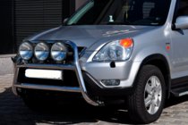 Honda CRV 2001–2006 Predný ochranný rám WT018 (nerez) fotografia 4