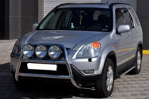 Honda CRV 2001–2006 Predný ochranný rám WT018 (nerez) fotografia 3
