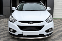 Hyundai IX-35 2010–2015 Predný ochranný rám ST008 (nerez) fotografia 1