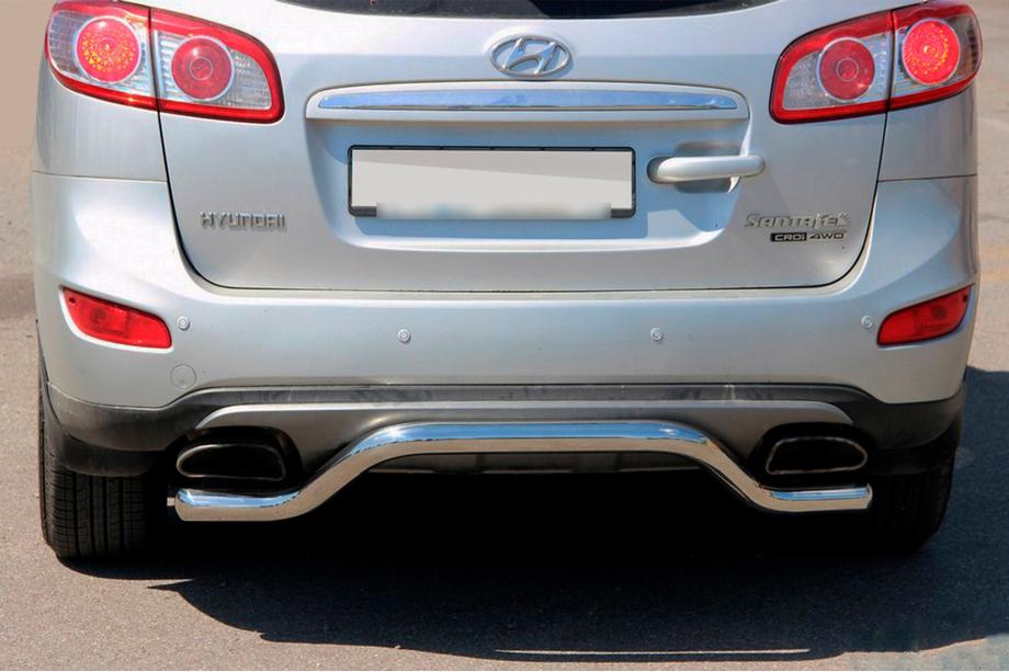 Hyundai Santa Fe 2 2006–2012 Zadný oblúk AK007-2 (nerez) Image