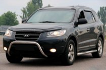 Hyundai Santa Fe 2 2006–2012 Predný ochranný rám (kengury) WT007 (nerez) fotografia 1