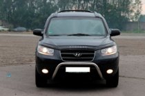 Hyundai Santa Fe 2 2006–2012 Predný ochranný rám (kengury) WT007 (nerez) fotografia 3