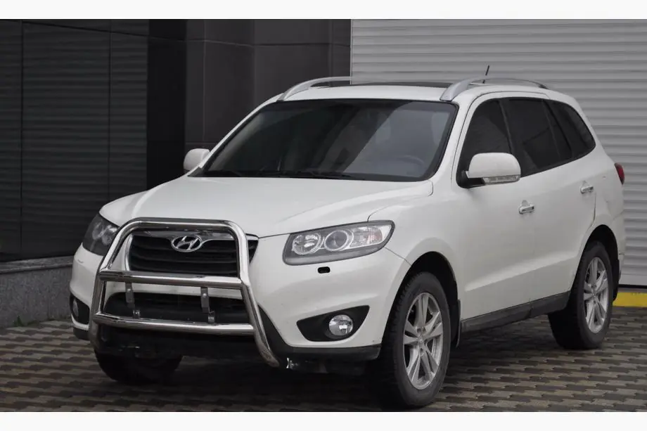 Hyundai Santa Fe 2 2006–2012 Predný ochranný rám WT018 (nerez) Image