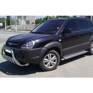Predný ochranný rám WT002 (nerez) Hyundai Tucson JM 2004– fotografia 3