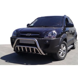 Predný ochranný rám WT002 (nerez) Hyundai Tucson JM 2004– fotografia 1