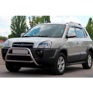 Predný ochranný rám WT022 (nerez) Hyundai Tucson JM 2004– fotografia 1