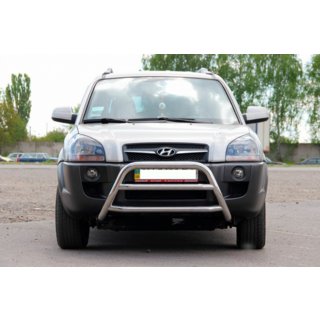 Predný ochranný rám WT022 (nerez) Hyundai Tucson JM 2004– fotografia 2
