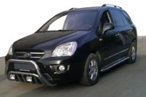 Kia Carens 1999–2012 Predný ochranný rám WT002 (nerez) fotografia 1