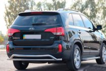 Kia Sorento II XM 2009–2014 Zadný oblúk AK007-2 (nerez) fotografia 2