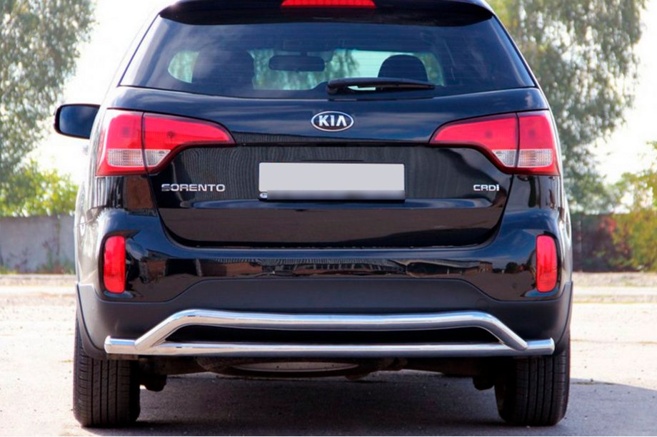 Kia Sorento II XM 2009–2014 Zadný oblúk AK007-2 (nerez) Image