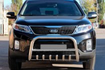 Kia Sorento II XM 2009–2014 Predný ochranný rám (bullbar) WT021 (nerez) fotografia 1