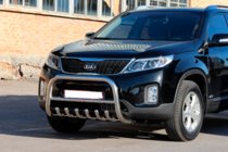 Kia Sorento II XM 2009–2014 Predný ochranný rám (bullbar) WT021 (nerez) fotografia 2