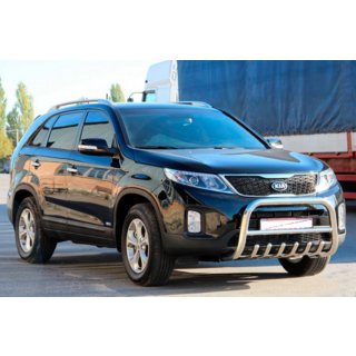 Predný ochranný rám (bullbar) WT021 (nerez) Kia Sorento II XM 2009–2014 fotografia 3
