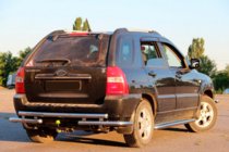 Kia Sportage 2004–2010 Zadný ochranný rám AK007 (nerez) fotografia 3