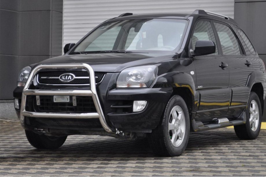 Kia Sportage 2004–2010 Predný ochranný rám WT018 (nerez) Image