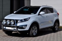 Kia Sportage 2010–2015 Predný ochranný rám WT018 (nerez) fotografia 3