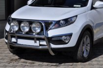 Kia Sportage 2010–2015 Predný ochranný rám WT018 (nerez) fotografia 1