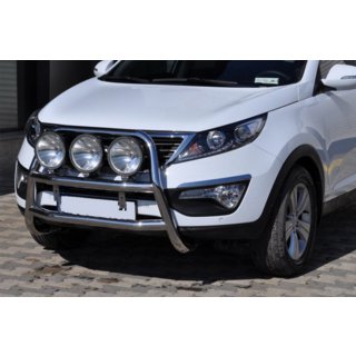 Predný ochranný rám WT018 (nerez) Kia Sportage 2010–2015 fotografia 1