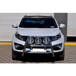 Predný ochranný rám WT018 (nerez) Kia Sportage 2010–2015 fotografia 2