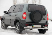 Chevrolet Niva 1998–2020 Zadný ochranný rám AK015 (nerez) fotografia 3