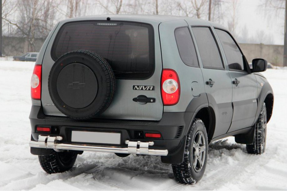 Chevrolet Niva 1998–2020 Zadný ochranný rám AK015 (nerez) Image
