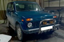 Lada Niva a Urban 1977– Predný ochranný rám QT006 (nerez) fotografia 4