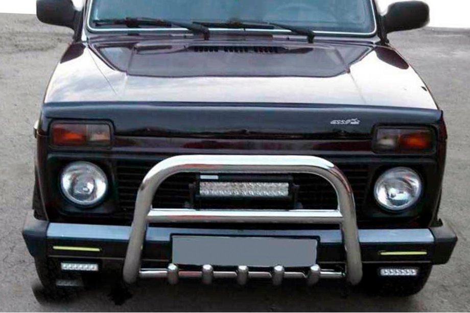 Lada Niva a Urban 1977– Predný ochranný rám QT006 (nerez) Image