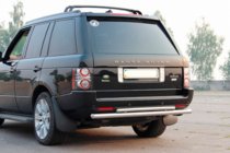 Range Rover III L322 2002–2012 Zadný ochranný oblúk AK002-Dvojitý (nerez) fotografia 3