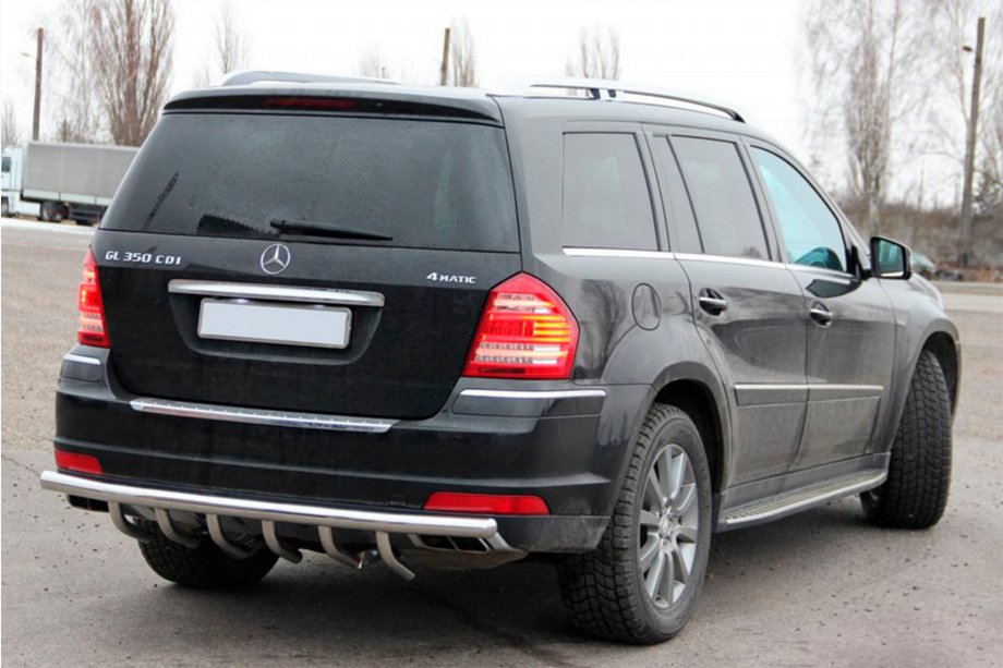 Mercedes GL class X164 2006–2012 Zadný ochranný rám AK-style (nerez) Image