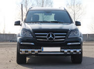 Mercedes GL class X164 2006–2012 Predný ochranný rám ST015 (nerez) fotografia 2