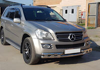 Mercedes GL class X164 2006–2012 Predný ochranný rám ST015 (nerez) fotografia 6