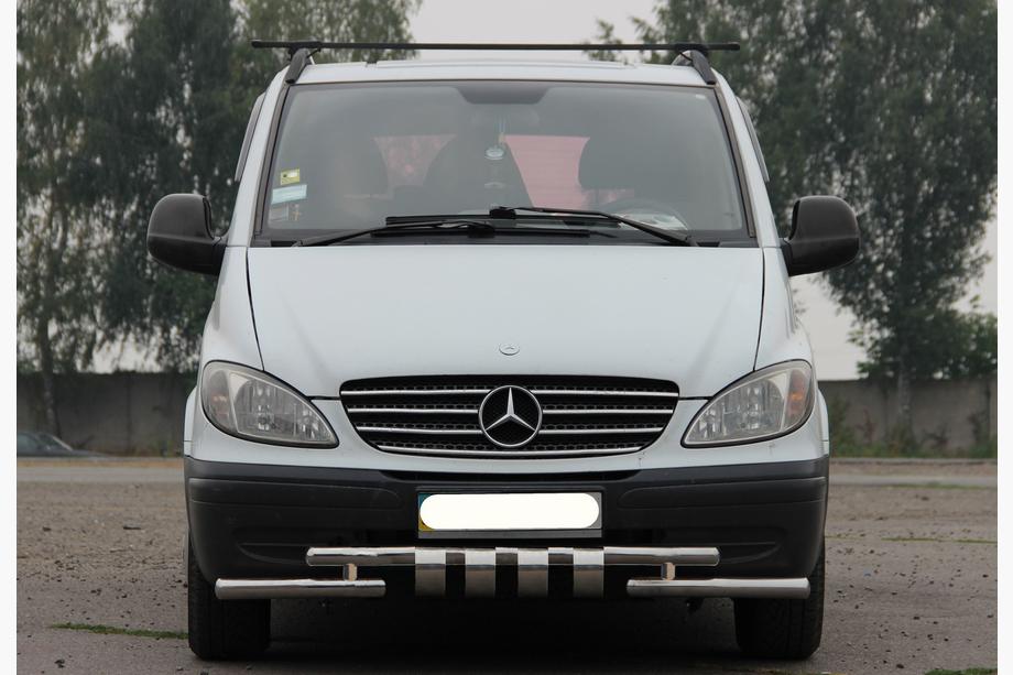 Mercedes Vito W639 2004–2014 Predný ochranný rám Shark ST015 (nerez) Image