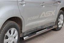 Mitsubishi ASX 2010–2023 Bočné prahové rúrky BB002 (2 ks, nerez) fotografia 3