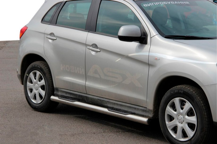 Mitsubishi ASX 2010–2023 Bočné prahové rúrky BB002 (2 ks, nerez) Image