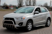 Mitsubishi ASX 2010–2023 Predný ochranný rám WT002 (nerez) fotografia 2