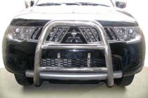 Mitsubishi L200 2006–2015 Predný ochranný rám WT018 (nerez) fotografia 3