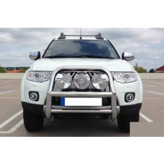 Predný ochranný rám WT018 (nerez) Mitsubishi L200 2006–2015 fotografia 2