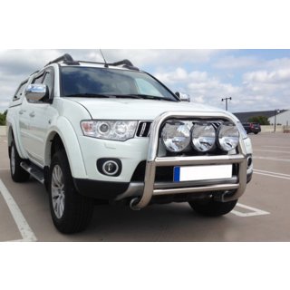 Predný ochranný rám WT018 (nerez) Mitsubishi L200 2006–2015 fotografia 1
