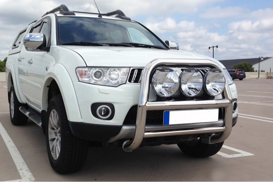 Mitsubishi L200 2006–2015 Predný ochranný rám WT018 (nerez) Image