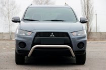 Mitsubishi Outlander 2006–2012 Predný ochranný rám (kengury) WT007 (nerez) fotografia 1