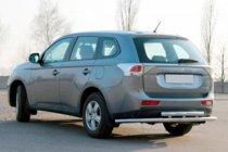 Mitsubishi Outlander 2012–2021 Zadný ochranný rám AK004 (nerez) fotografia 1
