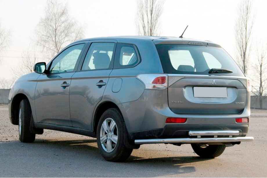 Mitsubishi Outlander 2012–2021 Zadný ochranný rám AK004 (nerez) Image