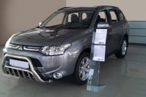 Mitsubishi Outlander 2012–2021 Predný ochranný rám WT002 (nerez) fotografia 3