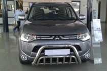 Mitsubishi Outlander 2012–2021 Predný ochranný rám WT002 (nerez) fotografia 2