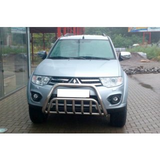 Predný ochranný rám WT002 (nerez) Mitsubishi Pajero Sport 2008–2015 fotografia 1